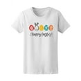 thumbnail image 1 of Happy Easter! Hand Drawn Eggs Tee Women's -Image by Shutterstock, 1 of 2
