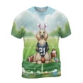 thumbnail image 1 of Happy Easter Hello Spring Afghan Hound Playing Football All Over Print 3D Shirt Unisex Merch Dog Lover - 13003, 1 of 6