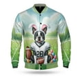 thumbnail image 1 of Happy Easter Hello Spring Boston Terrier Playing Football All Over Print 3D Baseball Jacket Gentleman Dog Lover Gifts Bomber Jacket Softball - 13003, 1 of 6