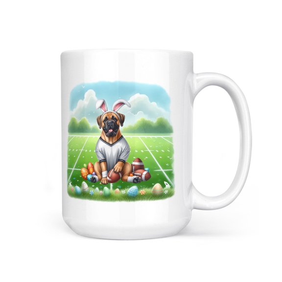 Happy Easter Hello Spring Bullmastiff Playing Football Mug Dog Lover Coffee Tea Cup - 13003