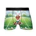 thumbnail image 1 of Happy Easter Hello Spring Dachshund Playing Football All Over Print Boxer Briefs Underwear for Men Dad Wiener Dog Lover Gifts Idea - 13003, 1 of 6