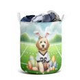 thumbnail image 1 of Happy Easter Hello Spring Goldendoodle Playing Football Foldable Laundry Basket Doodle Dog Lover Gifts Idea Organizer Storage with Handles - 13003, 1 of 5