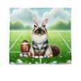 thumbnail image 1 of Happy Easter Hello Spring Ragdoll Playing Football Tapestry Cat Lover Kitten Owner Gifts Idea Wall Hanging Backdrop Home Decor - 13003, 1 of 5