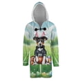 thumbnail image 1 of Happy Easter Hello Spring Rat Terrier Playing Football All Over Print 3D Hooded Duffle Toggle Coat Ratty Dog Lover - 13003, 1 of 6
