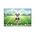 thumbnail image 1 of Happy Easter Hello Spring Rat Terrier Playing Football Indoor Rug Ratty Dog Lover Carpet Living Bed Room Sofa Home Decor - 13003, 1 of 5
