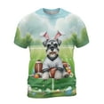 thumbnail image 1 of Happy Easter Hello Spring Schnauzer Playing Football All Over Print 3D Shirt Unisex Merch Miniature Schnauzer Dog Lover - 13003, 1 of 6