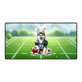 thumbnail image 1 of Happy Easter Hello Spring Siberian Husky Playing Football Desk Mat Full Keyboard Mouse Pad Husky Dog Lover Gifts Large Mousepad - 13003, 1 of 5