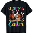 thumbnail image 1 of Happy Easter Horse Lover Three Horse Wearing Bunny Ear T-Shirt, 1 of 4