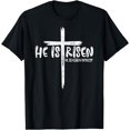 thumbnail image 1 of Happy Easter Jesus He Is Risen Indeed Religious Christian T-Shirt, 1 of 3