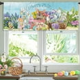 thumbnail image 1 of Happy Easter Kitchen Curtain Valance 54W x 18H Rod Pocket Rabbit Bunny Eggs Spring Gnome Flower Floral Window Treatment for Living Room Bedroom Bathroom Laundry, 1 of 6