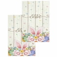 thumbnail image 1 of Happy Easter Kitchen Dish Towels for Drying Dishes Set of 2, Spring Colorful Eggs Rabbit Ear Feet Flowers Waffle Weave Microfiber Hand Tea Bathroom Towels Quick Dry & Absorbent Towel 15.7x23.6, 1 of 7