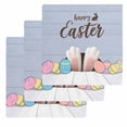 thumbnail image 1 of Happy Easter Kitchen Dish Towels for Drying Dishes Set of 3, Colorful Spring Eggs Haze Blue Wooden Waffle Weave Microfiber Hand Tea Bathroom Towels Quick Dry & Absorbent Towel 12x12, 1 of 7