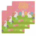 thumbnail image 1 of Happy Easter Kitchen Dish Towels for Drying Dishes Set of 3, Rabbits Eggs Spring Daisy Floral Grass Pink Waffle Weave Microfiber Hand Tea Bathroom Towels Quick Dry & Absorbent Towel 12x12, 1 of 7