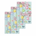 thumbnail image 1 of Happy Easter Kitchen Dish Towels for Drying Dishes Set of 3, Spring Colorful Eggs Butterfly Teal Wood Grain Waffle Weave Microfiber Hand Tea Bathroom Towels Quick Dry & Absorbent Towel 15.7x23.6, 1 of 7