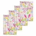 thumbnail image 1 of Happy Easter Kitchen Dish Towels for Drying Dishes Set of 4, Spring Bunny Colorful Eggs Flower Plaid Waffle Weave Microfiber Hand Tea Bathroom Towels Quick Dry & Absorbent Towel 15.7x23.6, 1 of 7