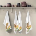 thumbnail image 1 of Happy Easter Kitchen Dish Towels Set of 6 Absorbent Hand Towels, Lint-Free 18"x28" Rabbit Eggs Flowers Fast Drying Hanging Dishcloths for Cooking Baking Home Clean, 1 of 5