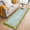thumbnail image 1 of Happy Easter Kitchen Runner Rug 2x6 Washable Runners for Hallway Non Slip Cute Rabbit Ears Eggs Grass Wooden Grain Large Area Rug Indoor Floor Carpet for Bathroom Laundry Entryway Bedroom Living Room, 1 of 7