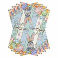 thumbnail image 1 of Happy Easter Kitchen Towels Set of 4, Water Absorbent Dish Towel, Spring Bunny Colorful Eggs Wooden Grain Decorative Hand Towels - Quick Drying Cloth for Cooking Baking, 18x28 Inch, 1 of 8