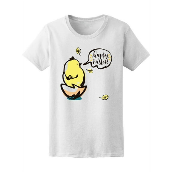 Happy Easter! Little Cute Chick Tee Women's -Image by Shutterstock