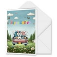 thumbnail image 1 of Happy Easter Maltese American Flag Truck Bunny Ears 5x7in Folded Greeting Card Maltese Dog Lover Gifts Idea Single Note Card with Envelope - 03001, 1 of 5
