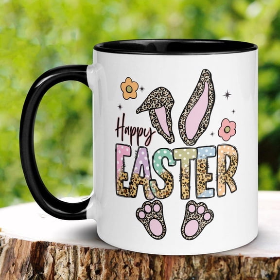Happy Easter Mug, Easter Gif, Easter Coffee Mug, Easter Bunny, Bunny Mug, Easter GifT1 Ideas DE1cor, Easter Basket, 1462