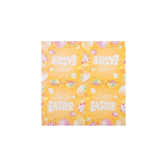 Happy Easter Napkins – Disposable Paper Napkins with Easter Bunny & Egg Prints, Eco-Friendly Table Decor for Easter Party, 3-Ply, 200 Count
