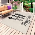 thumbnail image 1 of Happy Easter Outdoor Rug 4x6 Ft, Non Slip Washable Area Rug, Black Plaid Carrots Spring Country Beige Patio Rugs Carpet Runner, Large Floor Mat for Indoor/Outdoor Deck Porch Camping, 1 of 8