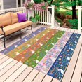 thumbnail image 1 of Happy Easter Outdoor Rug 5x7 Ft, Non Slip Washable Area Rug, Spring Farmhouse Bunny Botanical Stripes Patio Rugs Carpet Runner, Large Floor Mat for Indoor/Outdoor Deck Porch Camping, 1 of 8