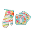 thumbnail image 1 of Happy Easter Oven Mitts Pot Holders Spring Flowers Bunny Oven Glove Hot Pads Cooking Kitchen Heat Resistant Hot Pads for Microwave BBQ Baking Grilling Gifts, 1 of 3