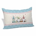 thumbnail image 1 of Happy Easter Pillow Covers, Linen Long Throw Pillow Case, Cute Gnomes Eggs Blue Bunny Floral Pink Border Holiday Pillow Protector Decorative Cushion Cover for Living Room/Bedroom 20" x 36", 1 of 8