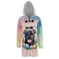 thumbnail image 1 of Happy Easter Pitbull with Bunny Ear Headband and Flowers All Over Print 3D Hooded Duffle Toggle Coat Terrier Dog Lover - 13001, 1 of 6