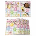 thumbnail image 1 of Happy Easter Placemats Set of 4 Spring Colorful Eggs Butterfly Plaid Checkered Place Mats Indoor Wipeable Table Mats Washable Dining Table Placemats for Kitchen Holiday Party Home Decor 13x19 Inch, 1 of 9