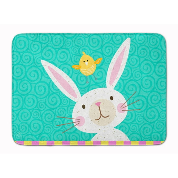 Happy Easter Rabbit Machine Washable Memory Foam Mat