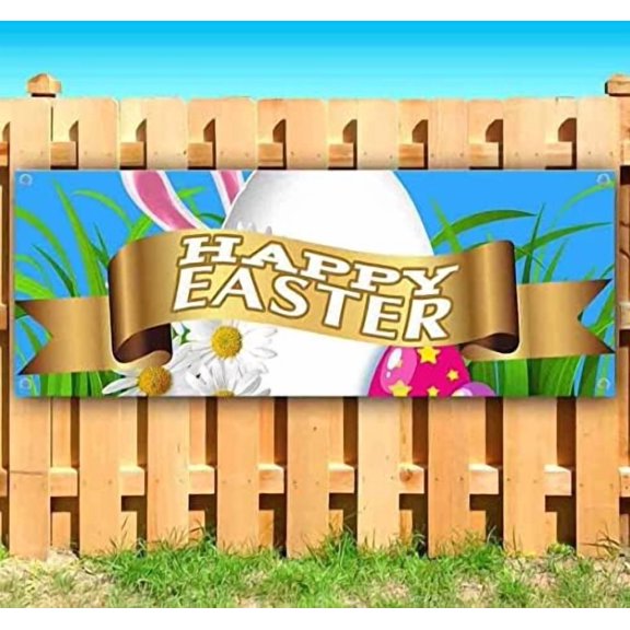 Happy Easter Ribbon Banner