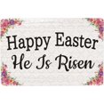 thumbnail image 1 of Happy Easter He Is Risen Tin Sign Wall Plaque Easter Decorations Metal Wall Sign Happy Easter Eggs Retro Religious Christian Gifts Wall Decoration Plaques 8x12 Inch, 1 of 5