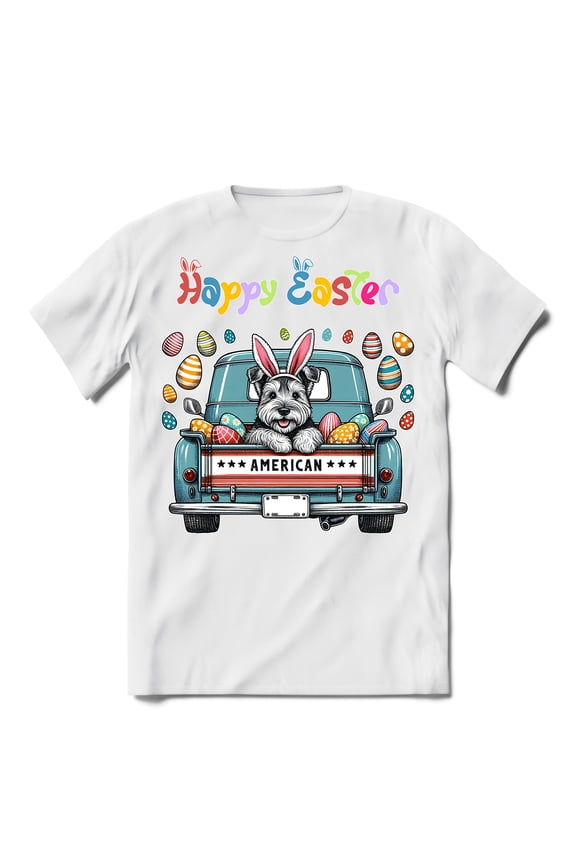 Happy Easter Scottish Terrier American Flag Shirt T-shirt Unisex Merch Scottie Dog Lover Gifts - 03001