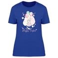 thumbnail image 1 of Happy Easter Set With Bunnies T-Shirt Women -Image by Shutterstock, Female Medium, 1 of 2