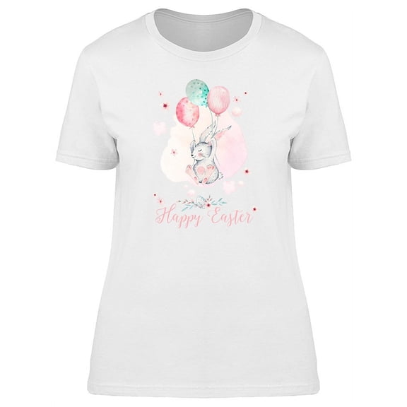 Happy Easter Set With Bunnies T-Shirt Women -Image by Shutterstock, Female Small