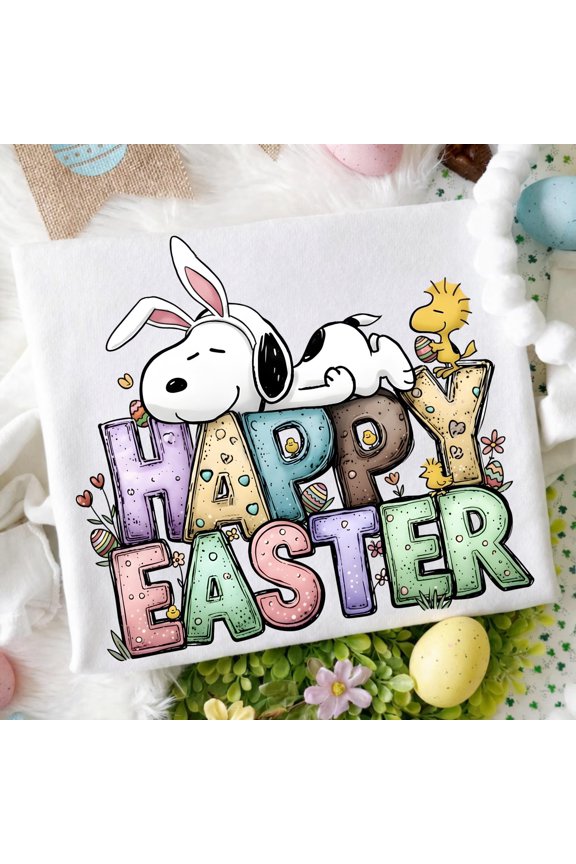 Happy Easter Snoopy T-shirt, Easter Shirt Design, Cute Bunny Easter