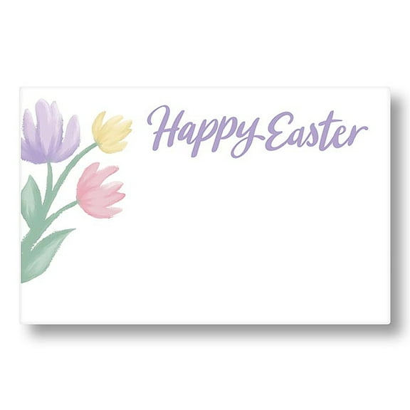 Happy Easter Spring Wishes Enclosure Cards / Gift Tags - 3 1/2in. x 2 1/4in. - 50/Pack (063009)
