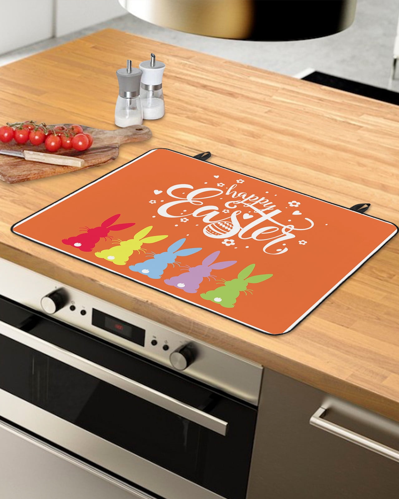 Happy Easter Stove Top Covers for Electric Stove, Heat Insulation