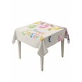 thumbnail image 1 of Happy Easter Suqare Tablecloth - 54 x 54 Inch, Spring Colorful Eggs Butterfly on Linen Waterproof & StainResistant Tablecloth, Washable Oil-proof Table Cover for Dining/Party/Wedding/Camping/Buffet, 1 of 9