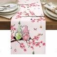 thumbnail image 1 of Happy Easter Table Runner - 120 Inch Long, Kitchen Dining Table Runner Dresser Scarves, Pink Spring Gnomes Eggs Flower Branch Rabbit Farmhouse Decor for Coffee Tables Wedding Party Banquet, 1 of 8