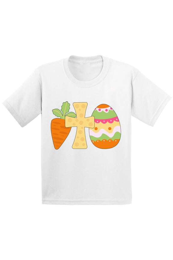 Happy Easter Toddlers Clothing for Girls Boys Age 2-6 Years Old Kids Novlety Tees Christian Cross Easter 2021 Outfit