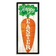 thumbnail image 1 of Happy Easter Vertical Rustic Carrot Sign Phrase Inspirational Graphic Art Framed Art Print Wall Art, 1 of 5