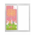 thumbnail image 1 of Happy Easter Window Privacy Film, Rabbits Eggs Spring Daisy Floral Grass Pink Static Cling UV Sun Blocking Tint Film Heat Control Windows Films for Bedroom Bathroom, Window Stickers 29.5"x78.7", 1 of 8