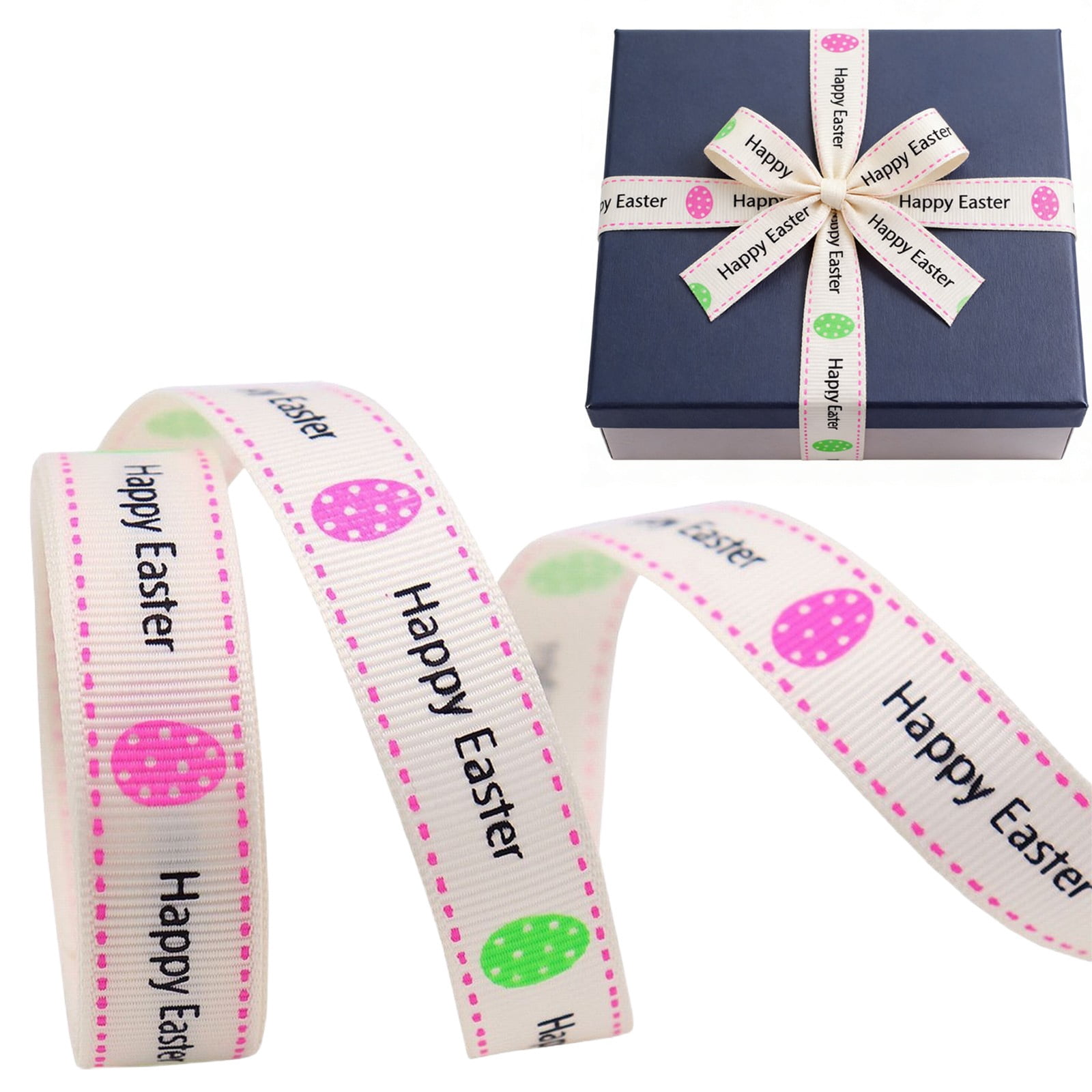 Happy Easter Wrapping Ribbon Easter Themed Ribbon DIY Gift Packaging ...