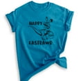 thumbnail image 1 of Happy Easterawr Eastrawr Dinosaur Shirt, Unisex Women's Men's Shirt, Easter Shirt, Dinosaur Shirt, Heather Blue, Medium, 1 of 6