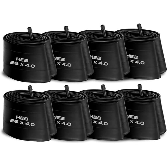 Happy Ebikes Heavy Duty Bike Tube for Ebike Tires, Puncture Resistant Inner Tube for 26” x 4” Bike Tire, Fat Tire Tube, 26” x 4” Bike Tire Tube, Inner Tubes for Bikes