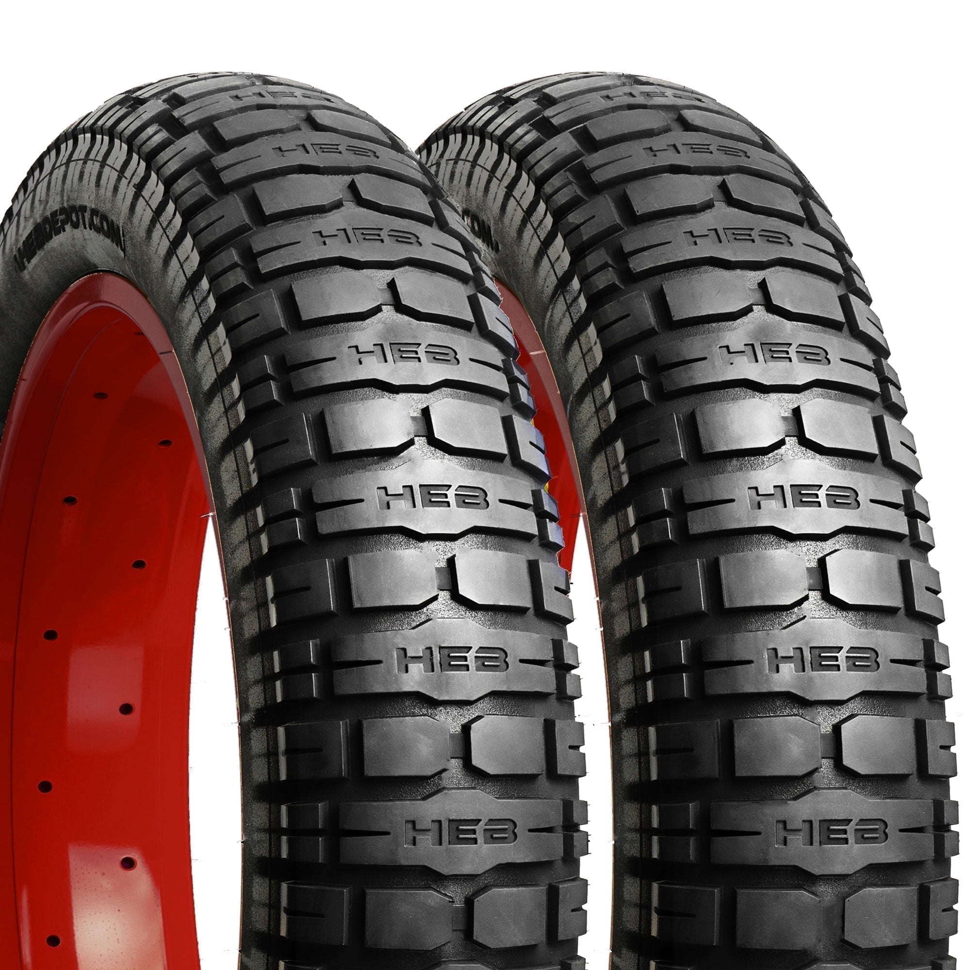 Happy Ebikes VIPERESS Fat Tire for Ebikes, Mountain Bike Tires, Puncture-Resistant, Heavy-Duty Motorcycle Tires for Street and Trail, 20'' x 4'', 2-Pack US-Base Company